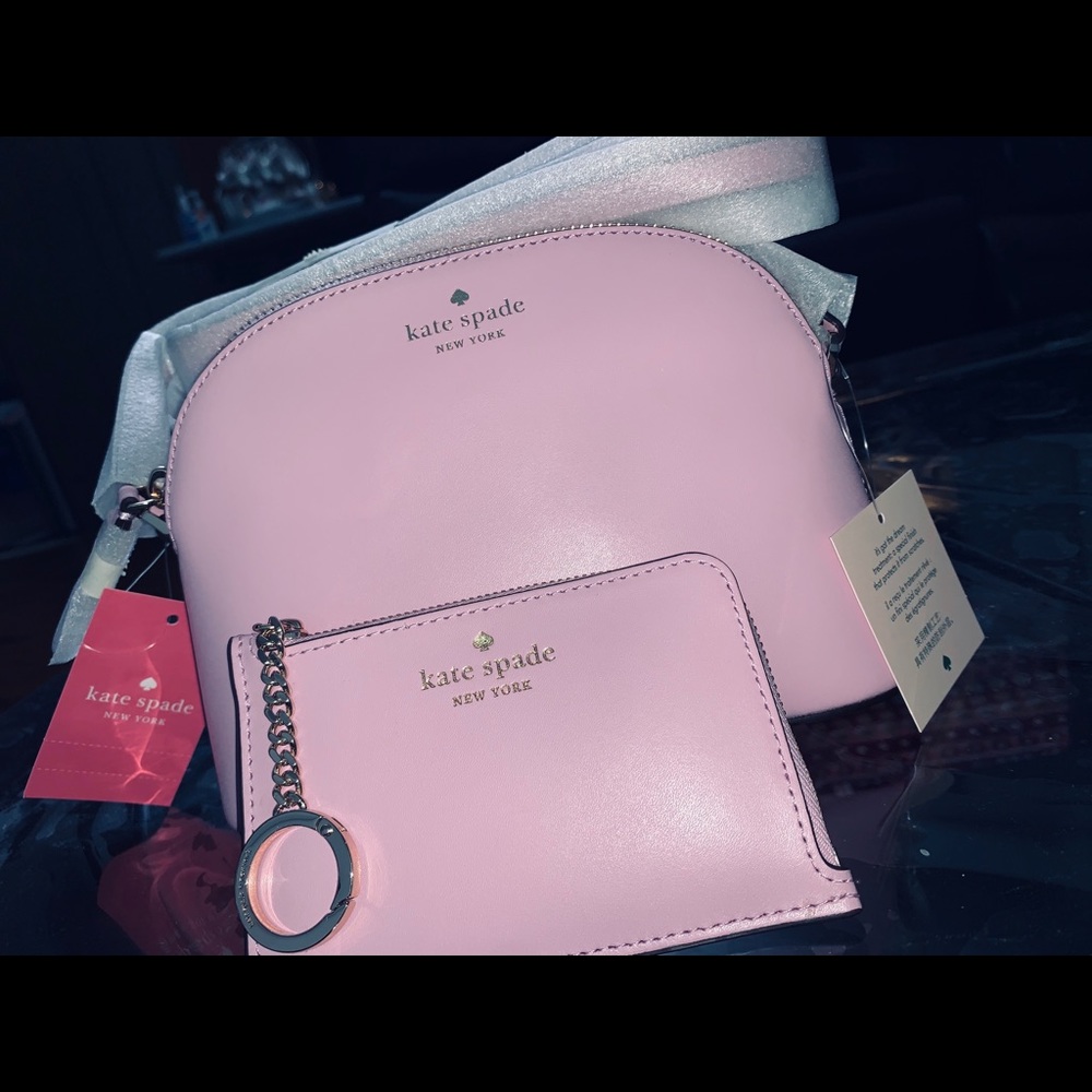 ‼️SOLD‼️2PCS Set KATE SPADE♠️Dome Crossbody with Zip Card - Picture 2 of 10